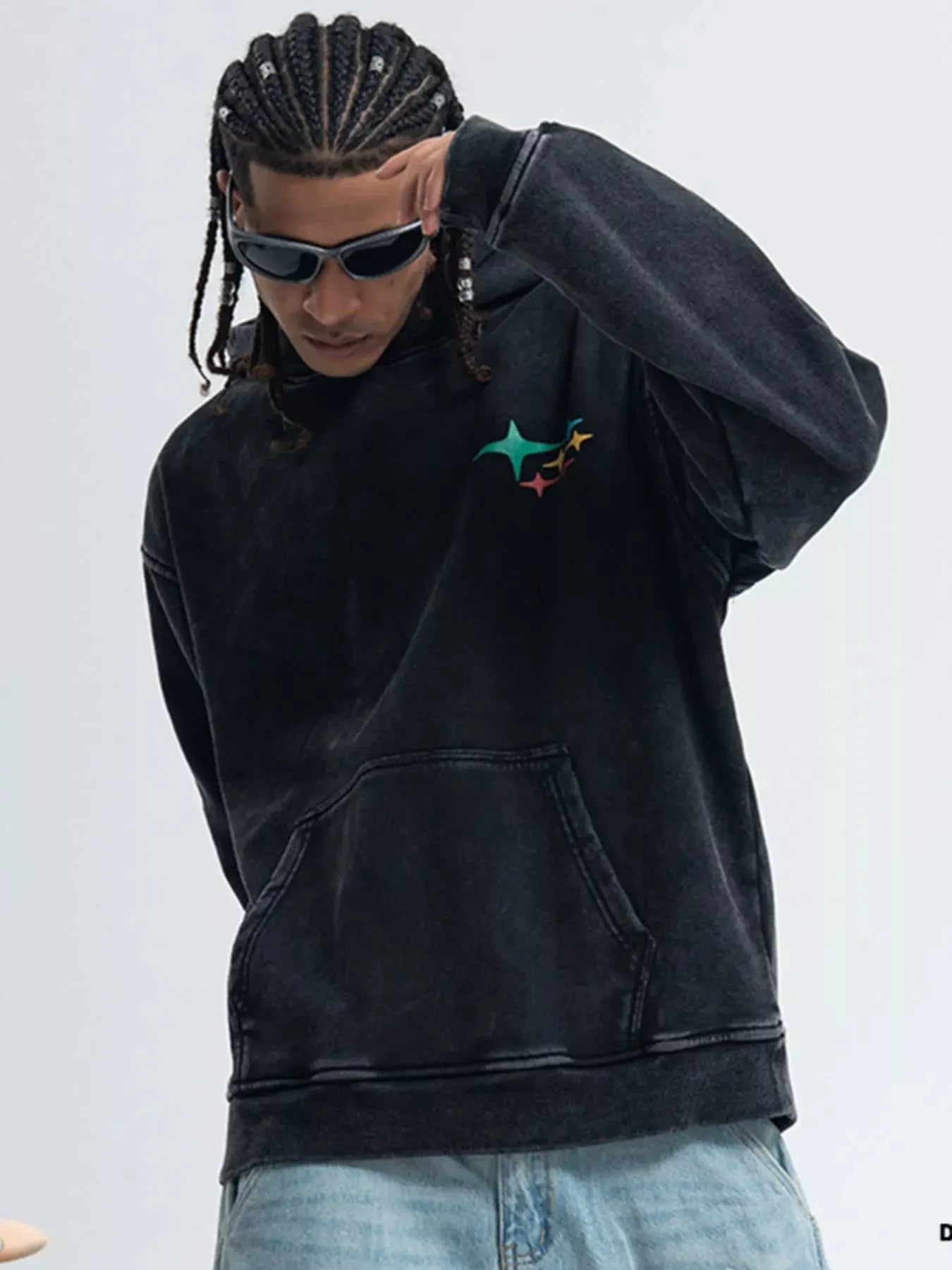 Men's Graphic Back Long Sleeve Hoodie by Partner Label