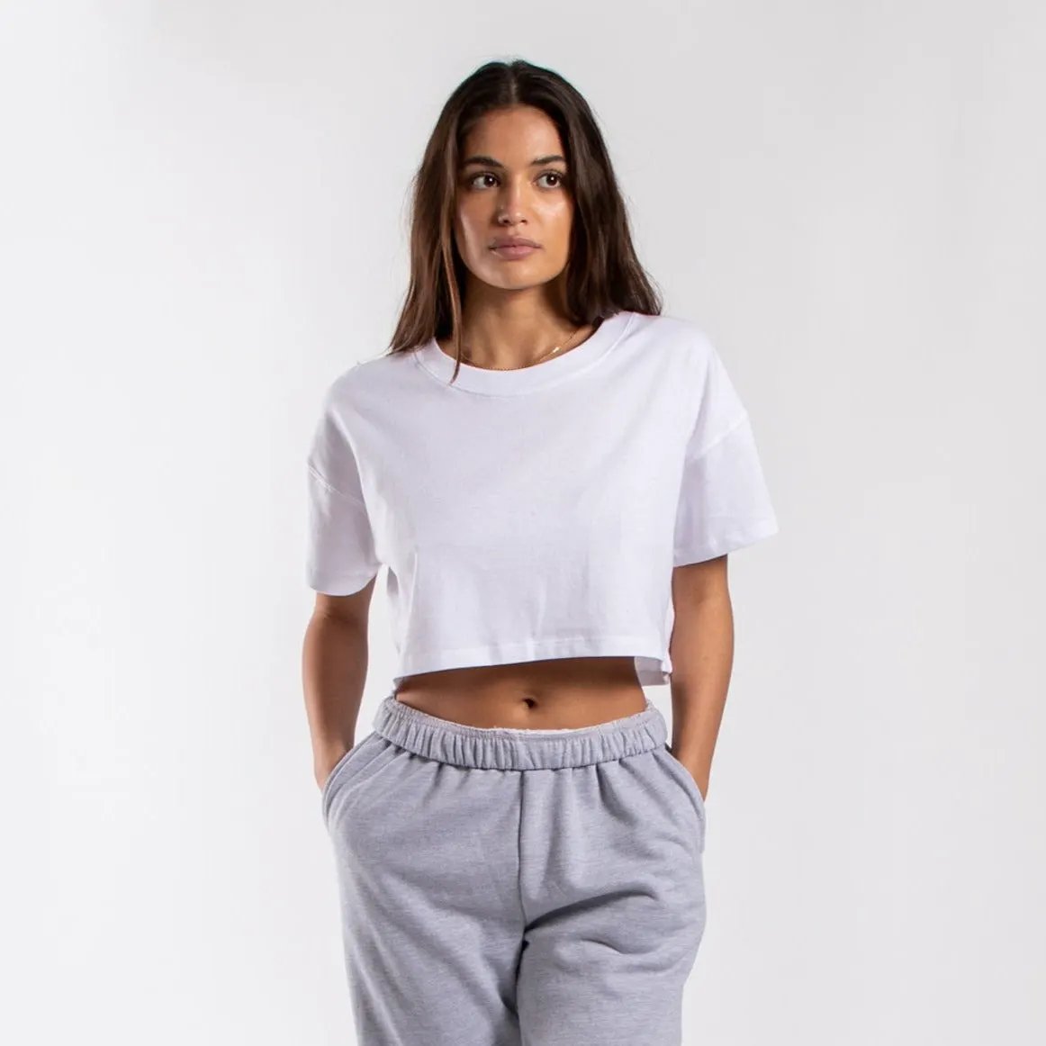 4000 - Women's Loose Cropped Tee by POS Wholesale
