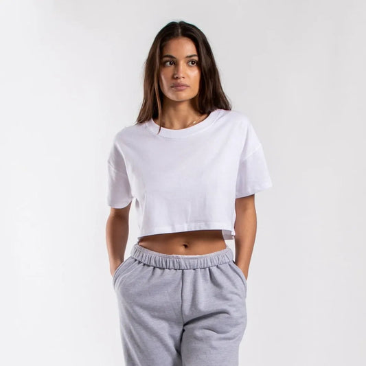 4000 - Women's Loose Cropped Tee by POS Wholesale