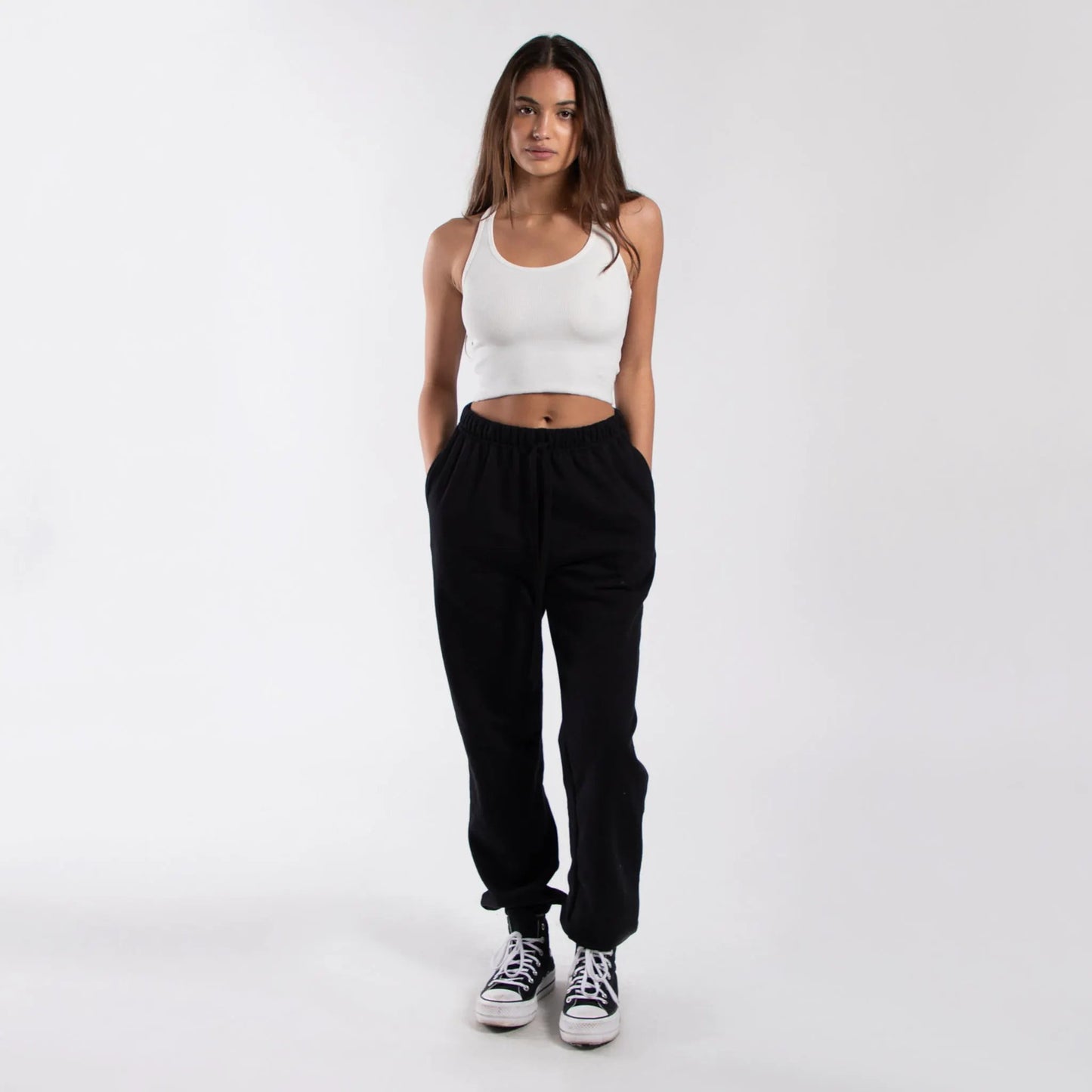 4010 - Women's Cropped 2x1 Ribbed Tank by POS Wholesale