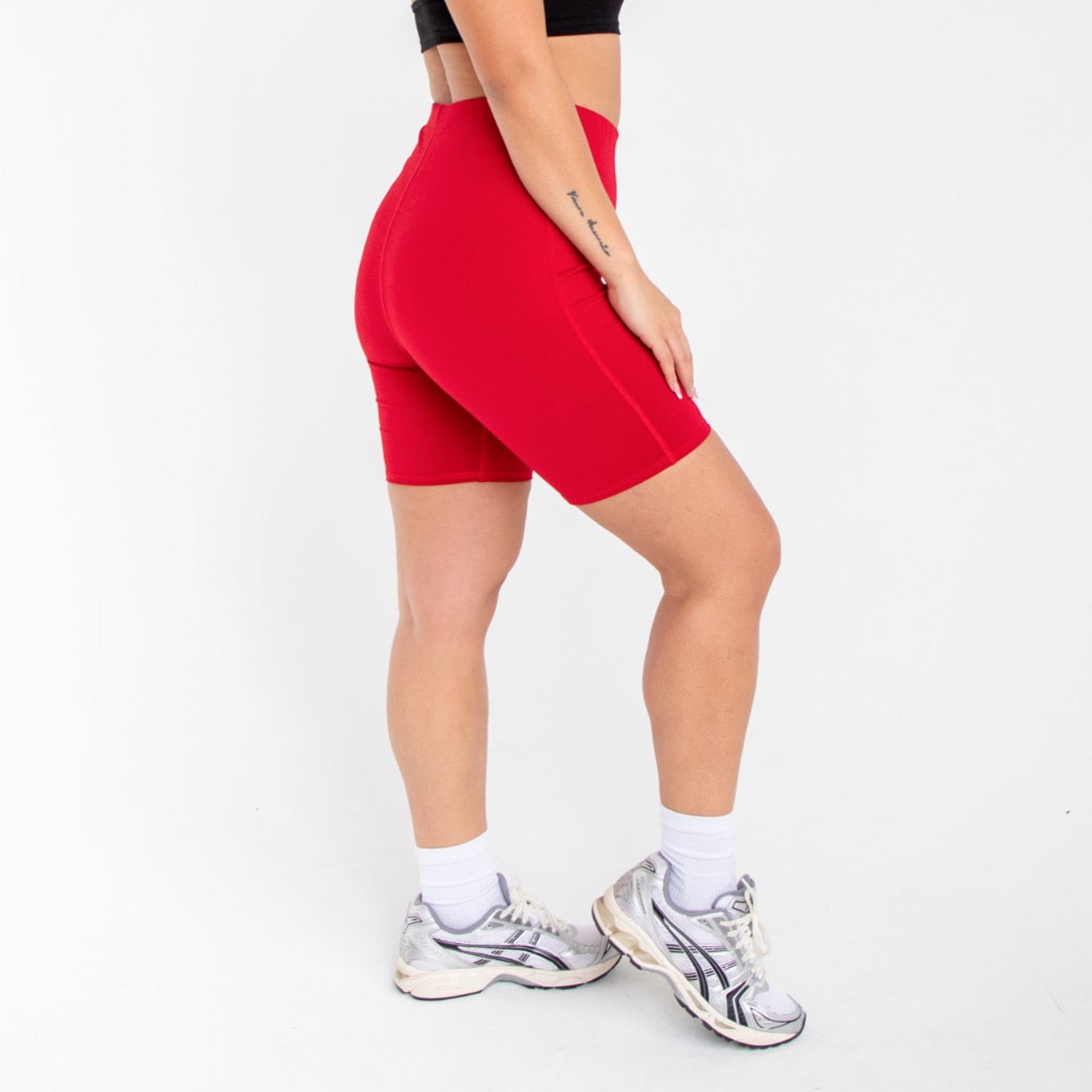 High Rise Performance Biker Shorts