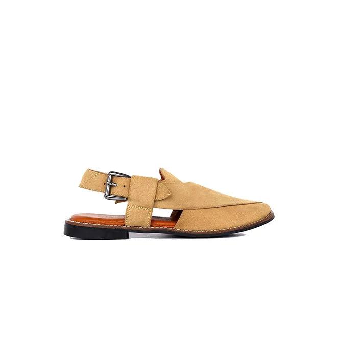 Juan Loco Men's Suede Leather Peshawari Chappal Sandals by Inland Leather