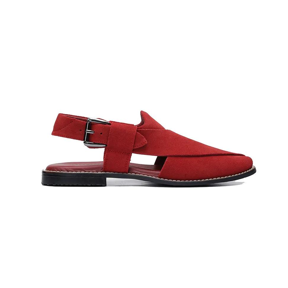 Juan Loco Men's Suede Leather Peshawari Chappal Sandals by Inland Leather