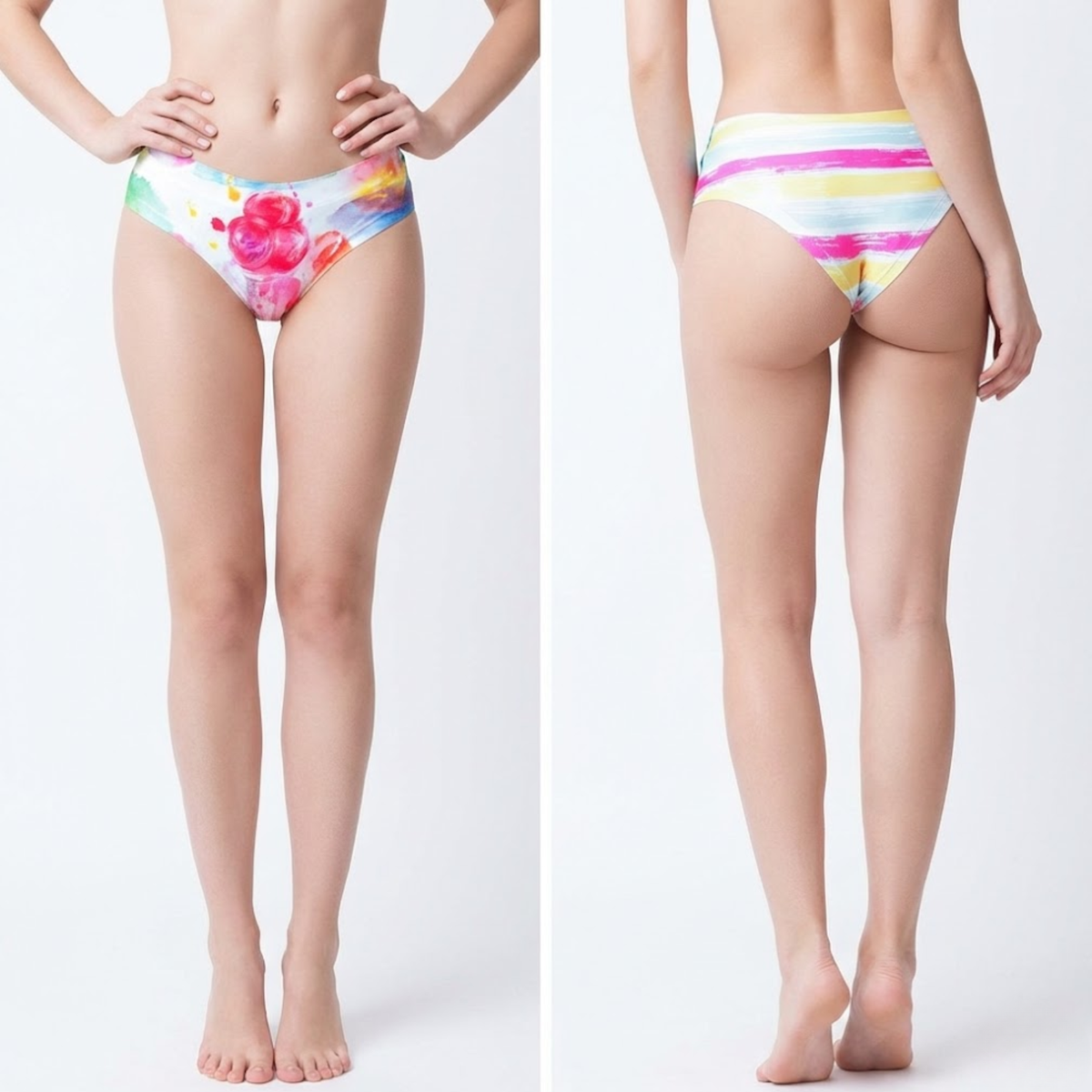 Memème Women’s Ultra-Comfortable CANDY SHOP - Strips - Panties | Breathable Cotton Crotch, Stretchy Fit, No Elastic Bands (Copy) by Mememe