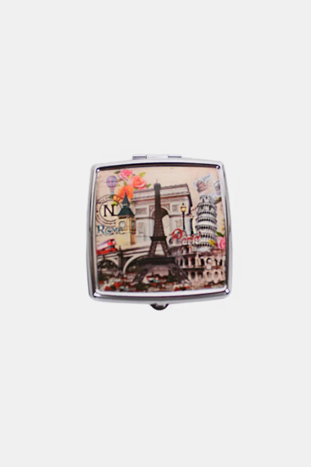 Nicole Lee USA Printed Metallic Square Pill Case by Nicole Lee USA