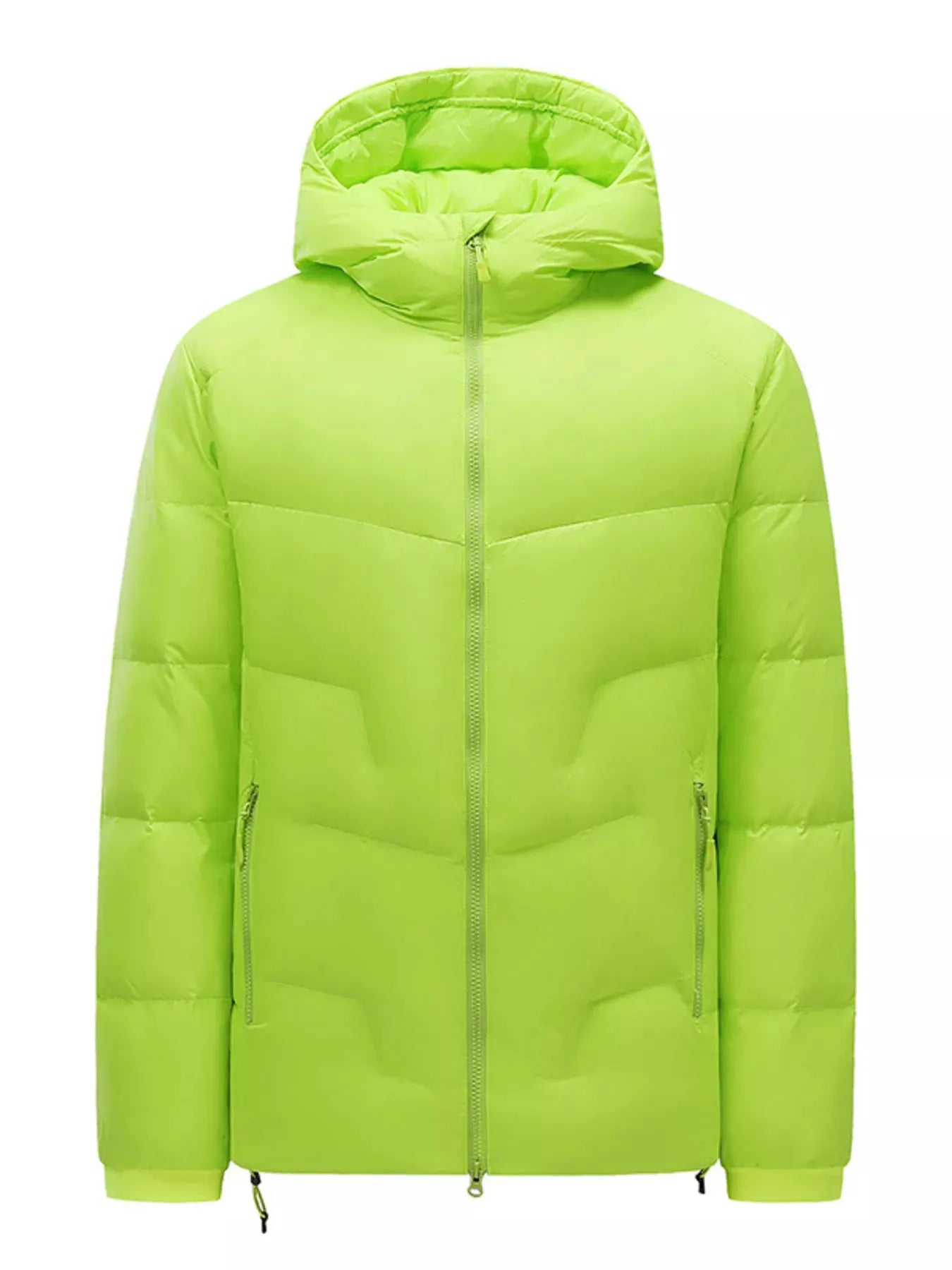 Men's Plus Size Hooded Padded Winter Puffer Jacket by Partner Label
