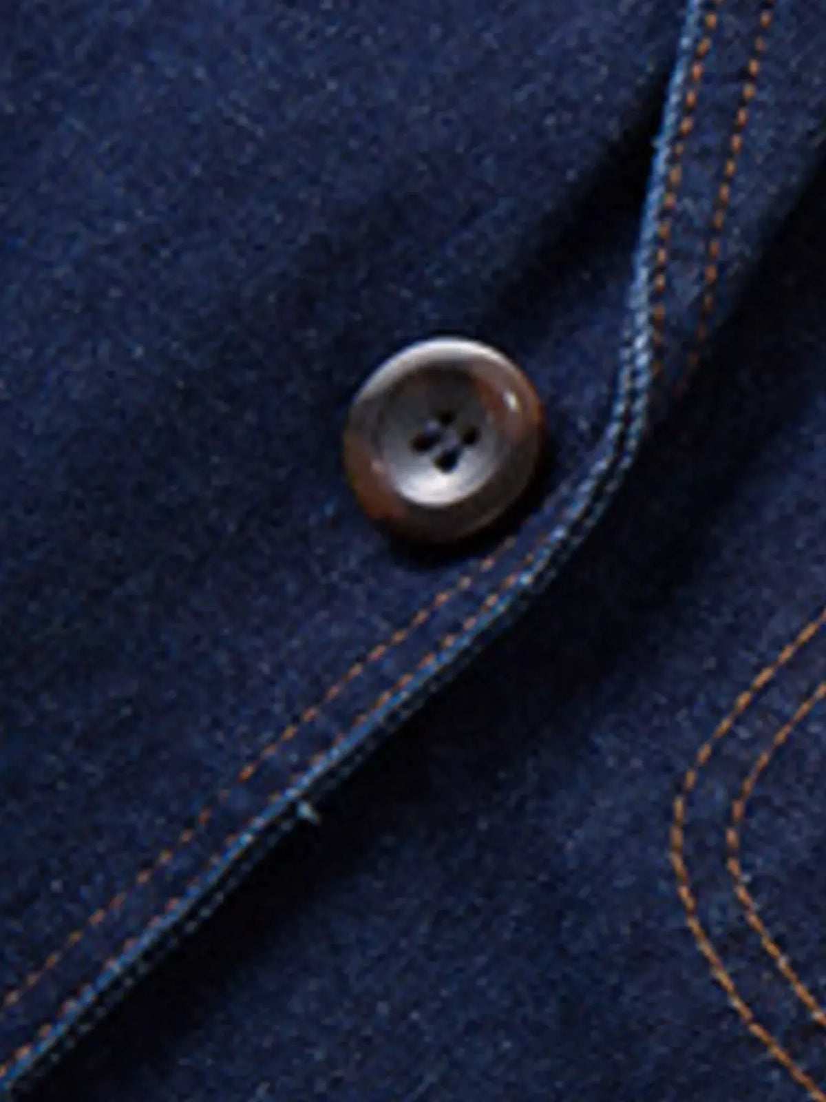 Men's Plus Size Classic Button Up Denim Blazer by Trendsi
