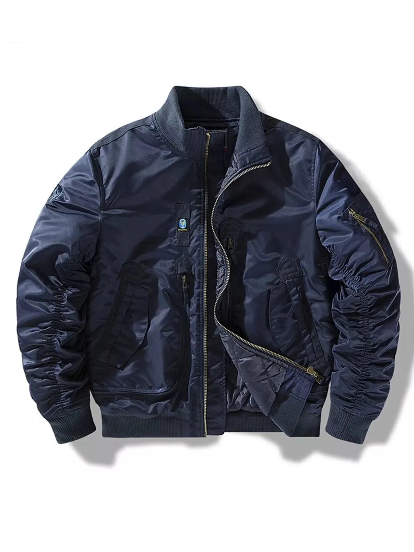 Men's Full Size Zip Up Long Sleeve Jacket Plus Size by Partner Label