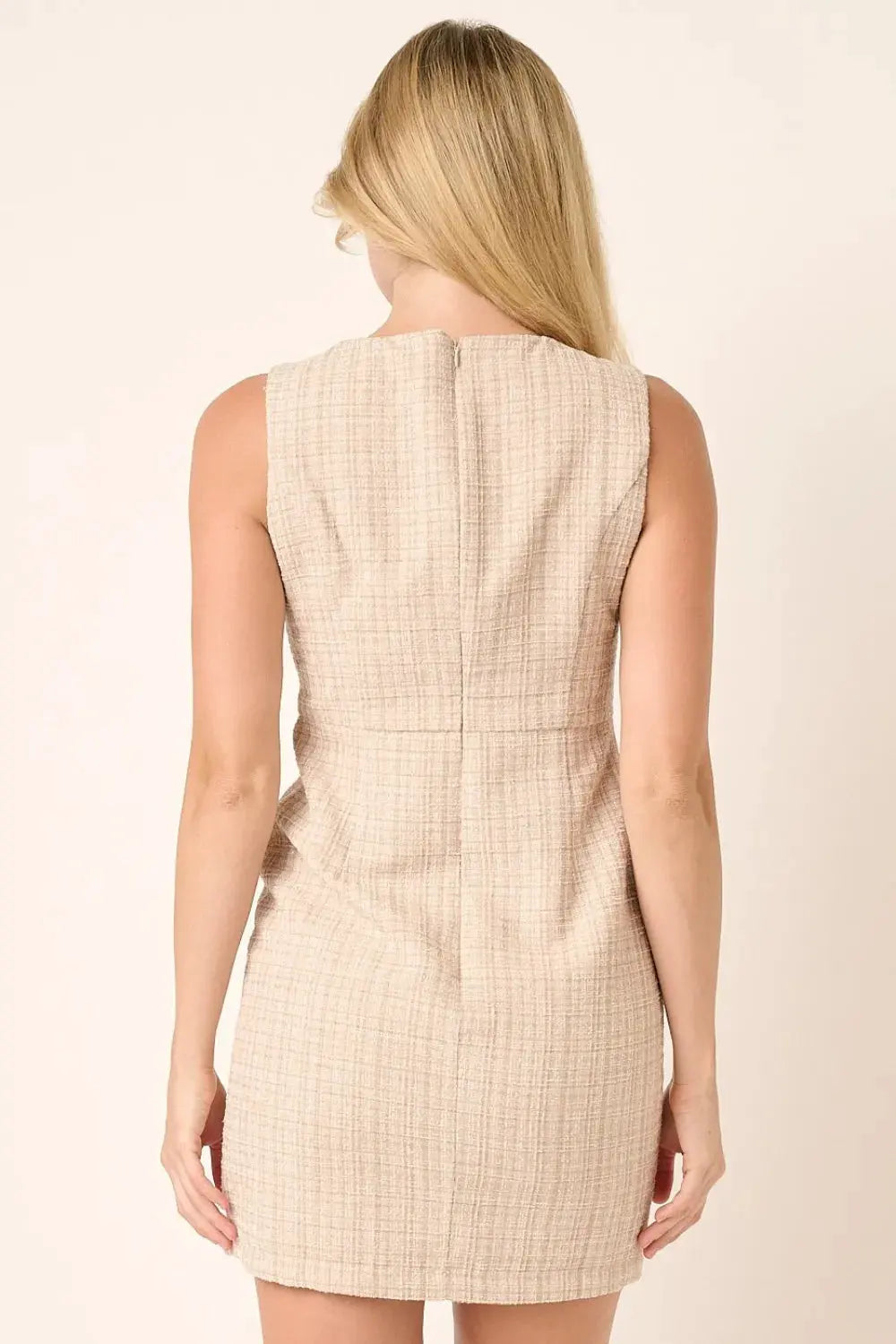 Mittoshop Tweed Sleeveless Mini Dress by Mittoshop