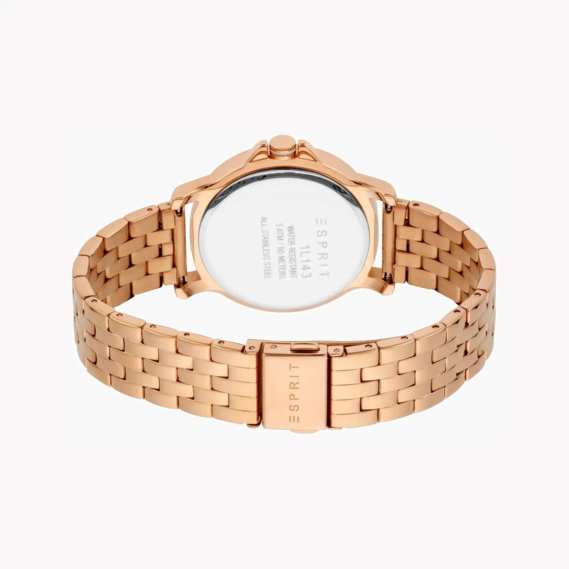 Esprit Women's Rose Gold Stainless Steel Watch, Silver Dial | Es1l192m0015 by ESPRIT