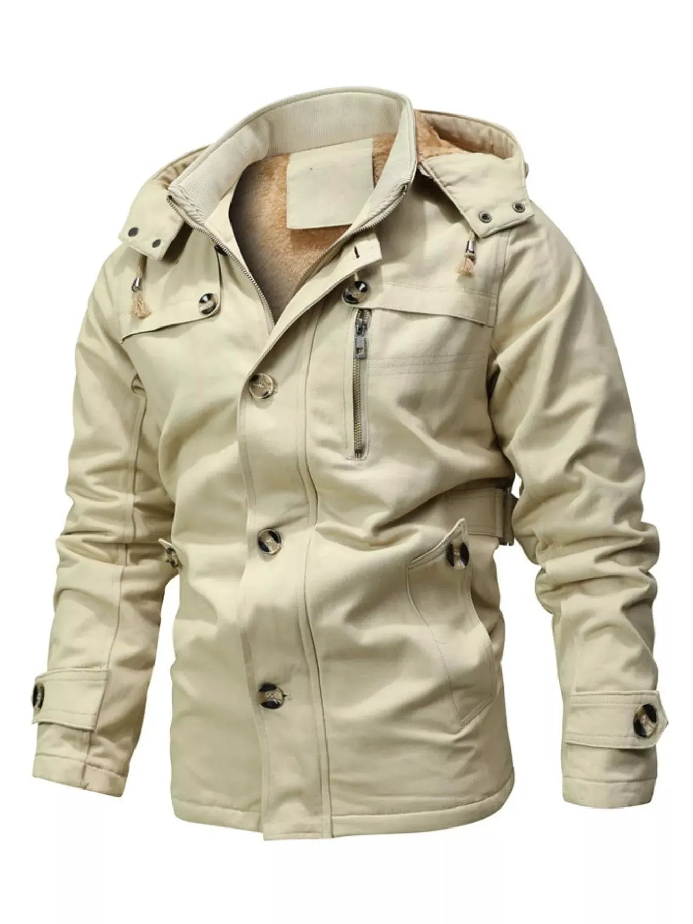 Men's Plus Size Zip Up Lightweight Bomber Jacket by Partner Label