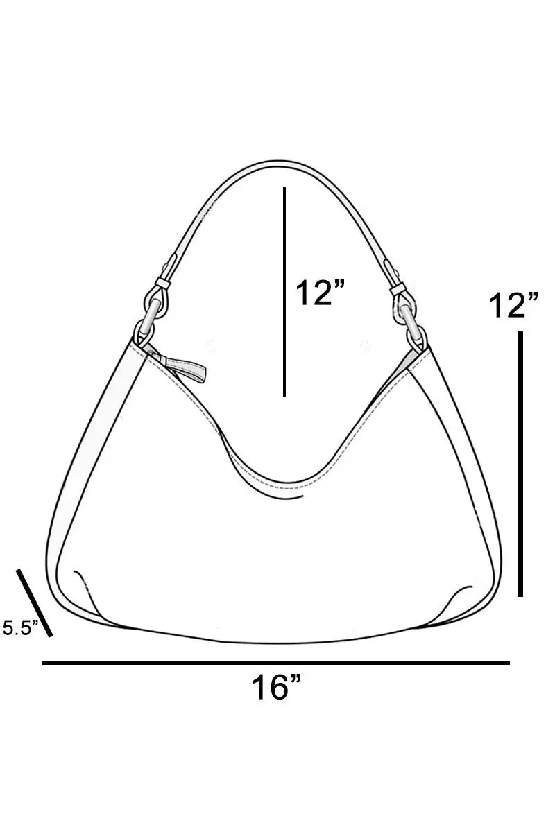 Fame Intricate Cutout Motif Leather Shoulder Bag by Partner Label