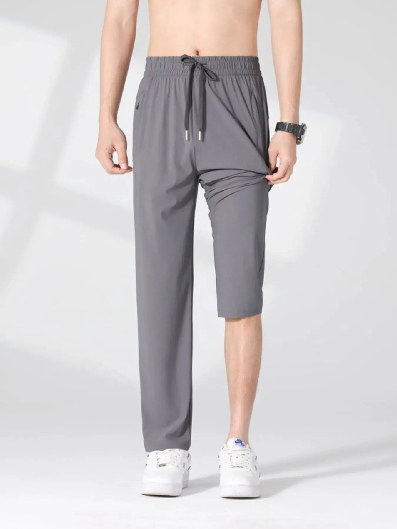 Men's Plus Size Casual Lightweight Quick-Dry Pants by Trendsi