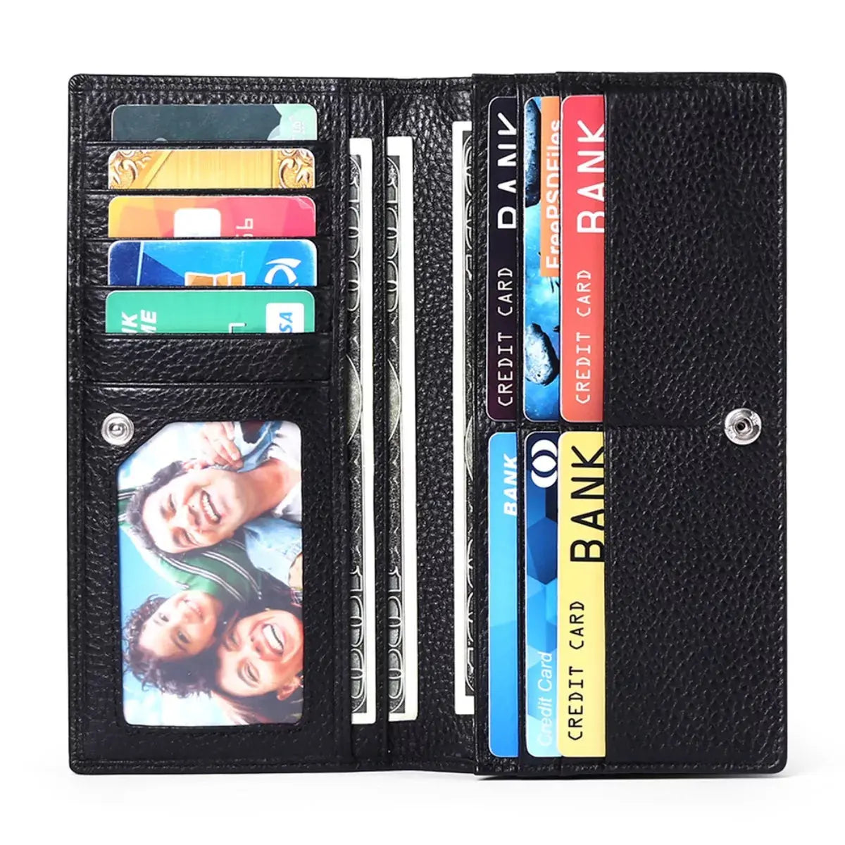 Leather Long Wallet by Partner Label