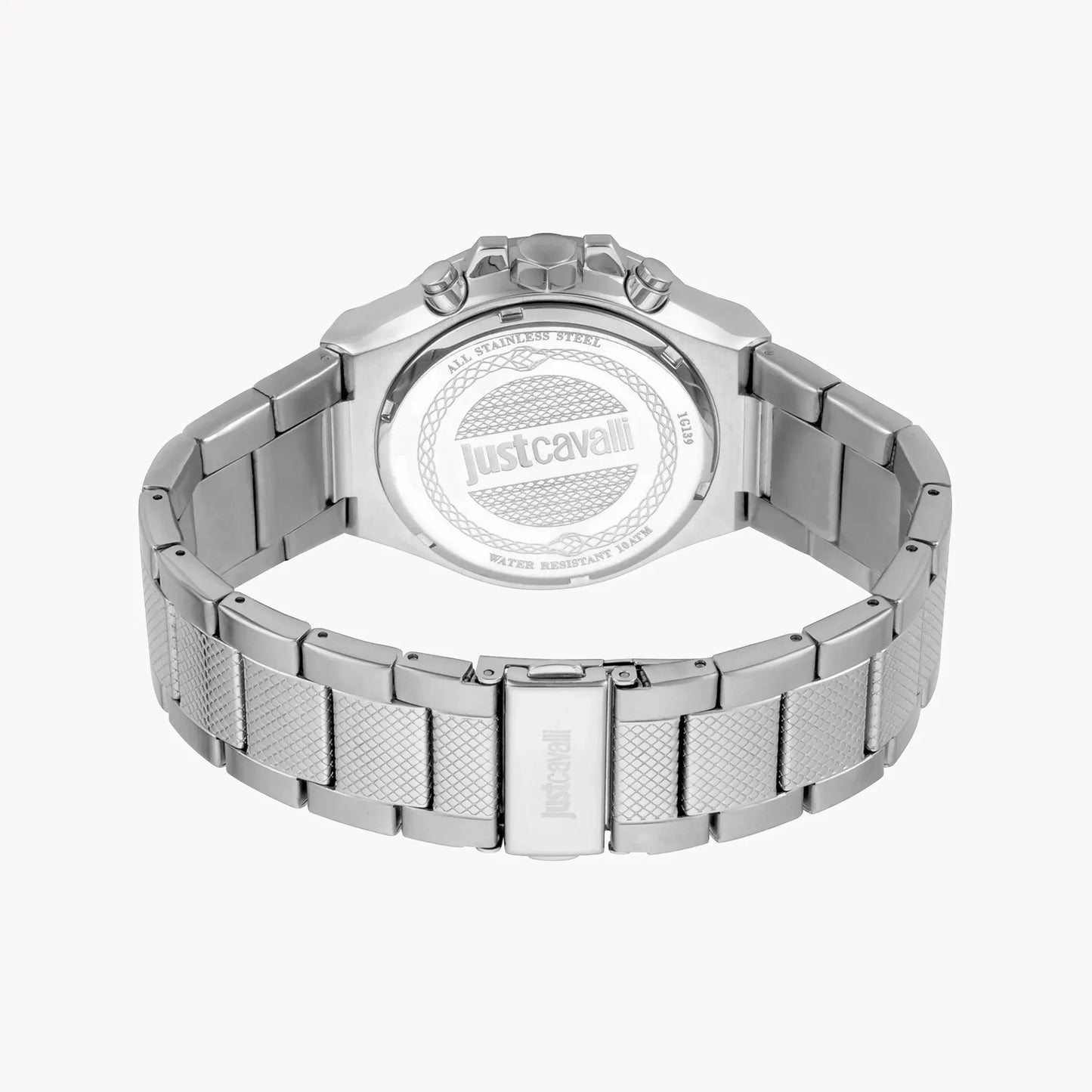 Just Cavalli Men's Silver Watch, Blue Dial | Jc1g139m0065 by JUST CAVALLI