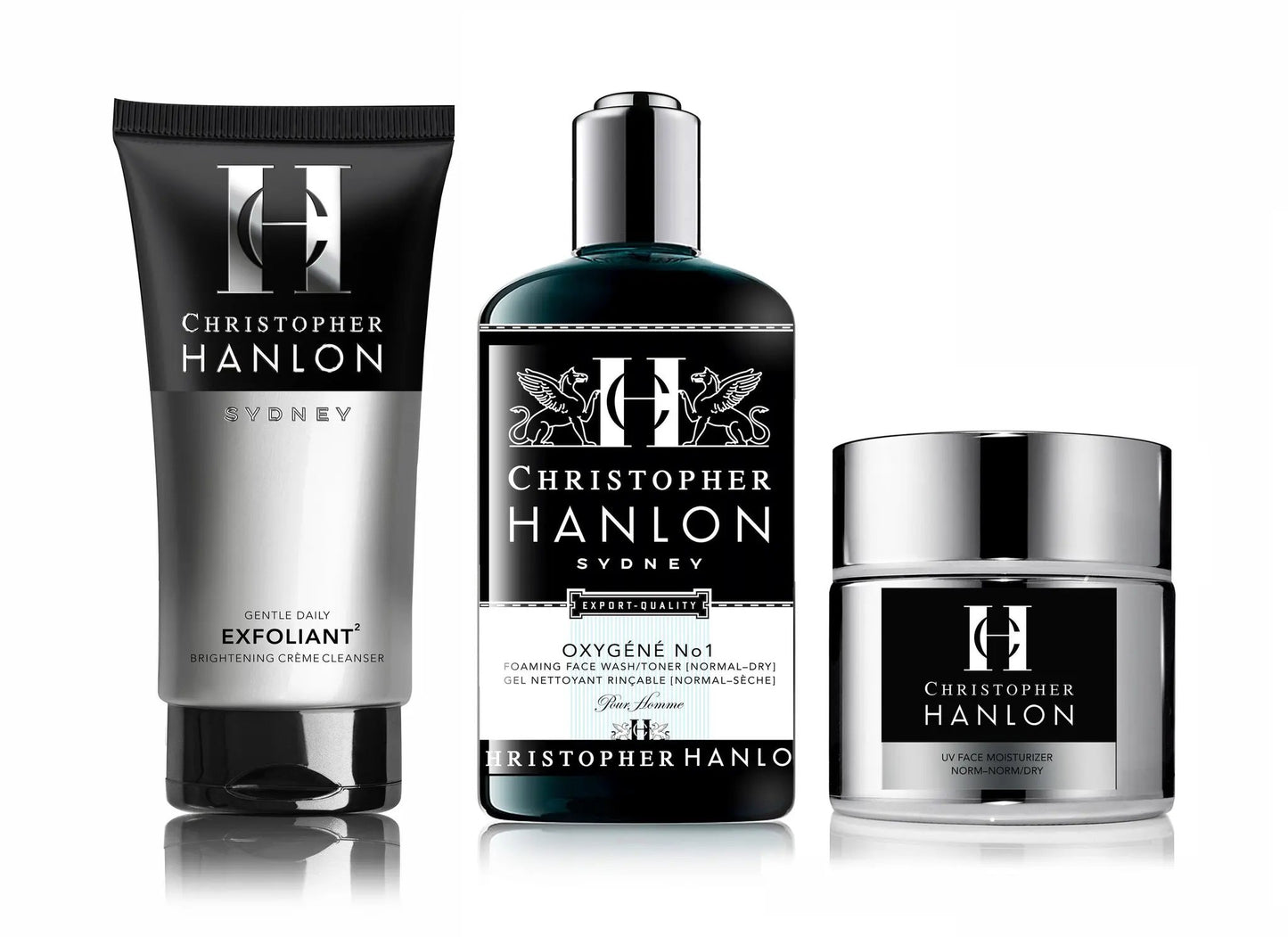 3-Step SKINCARE SYSTEM | MEN | Normal + Norm - Dry by CHRISTOPHER HANLON®