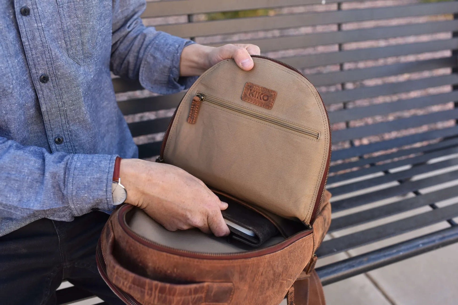 Executive Backpack by Kiko Leather