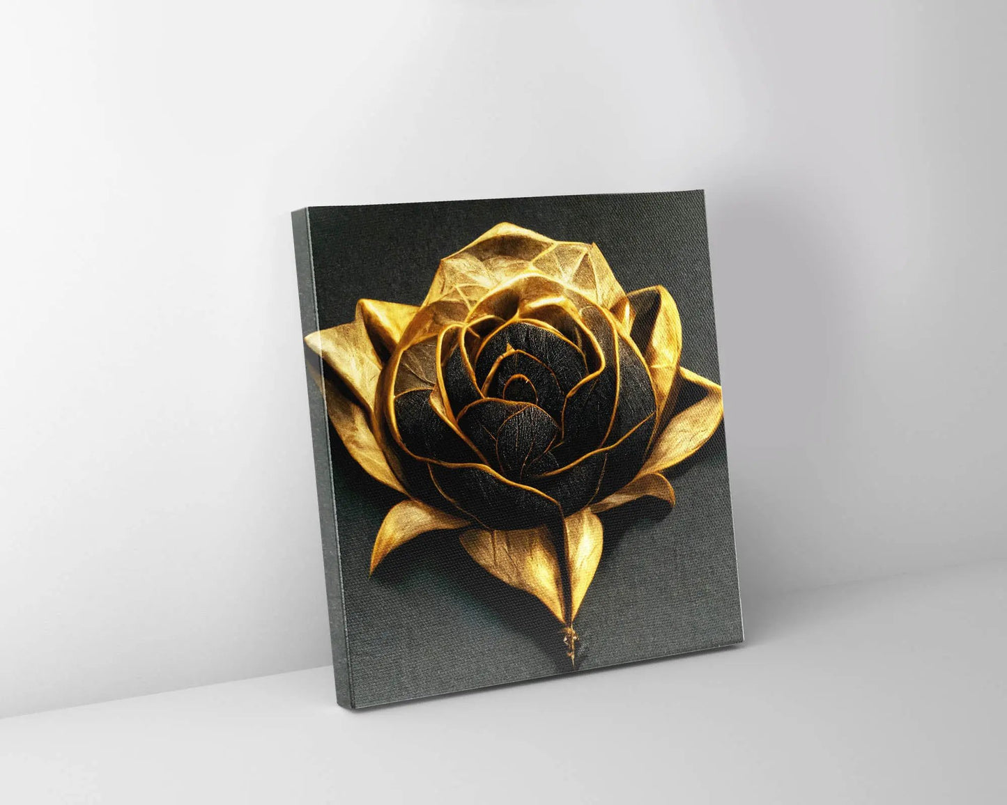 Canvas Print-Open gold blossom-Wall Art by Gtaart.ca