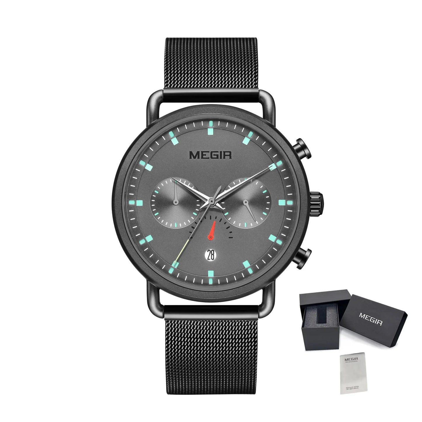 MEGIR Men Watch Top Brand Fashion Casual Quartz Watches Waterproof Date Man Sports Military Wristwatch Clock Relogio Masculino 2159 by MEGIR WATCH GROUP