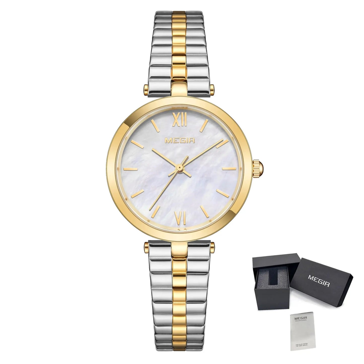 MEGIR Ladies Bracelet Watches Fashion Luxury Women's Casual Wrist Watch Steel Quartz Watch Dress Female Clock Reloj Mujer 85112 by MEGIR WATCH GROUP
