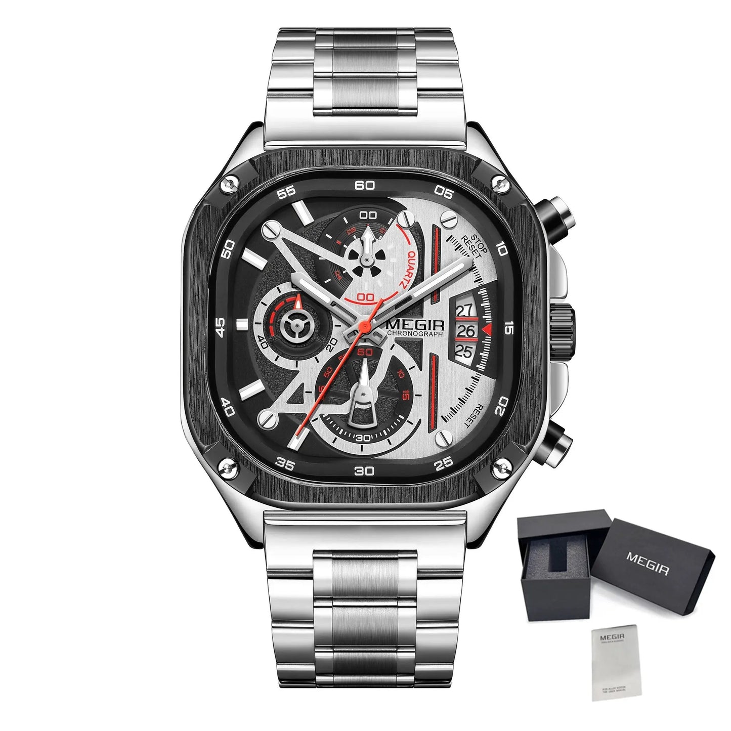 MEGIR Sports Military Watches for Men Luxury Business Casual Wristwatches Waterproof Date Clock Chronograph Reloj Hombre 2217 by MEGIR WATCH GROUP