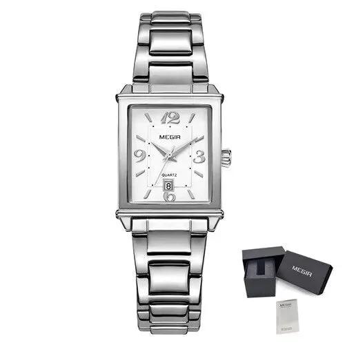 MEGIR Women Bracelet Watches Fashion Business Wristwatch for Ladies Elegant Quartz Watch Waterproof Date Clock Reloj Mujer 1079 by MEGIR WATCH GROUP