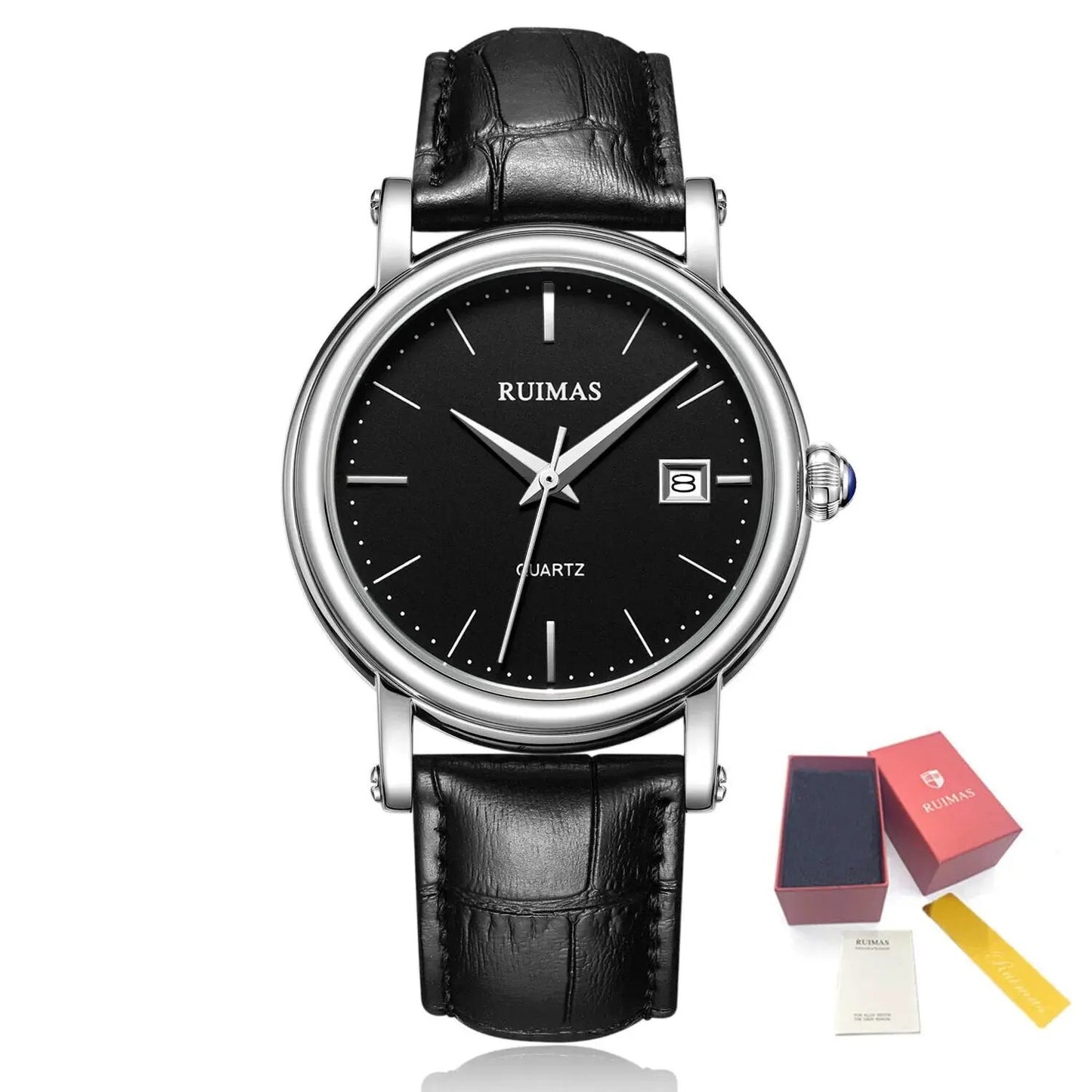 RUIMAS Fashion Mens Quartz Watches Sapphire Sport Wristwatch Waterproof Large Dial Business Casual Watch Clock Montre Homme 6762 by MEGIR WATCH GROUP