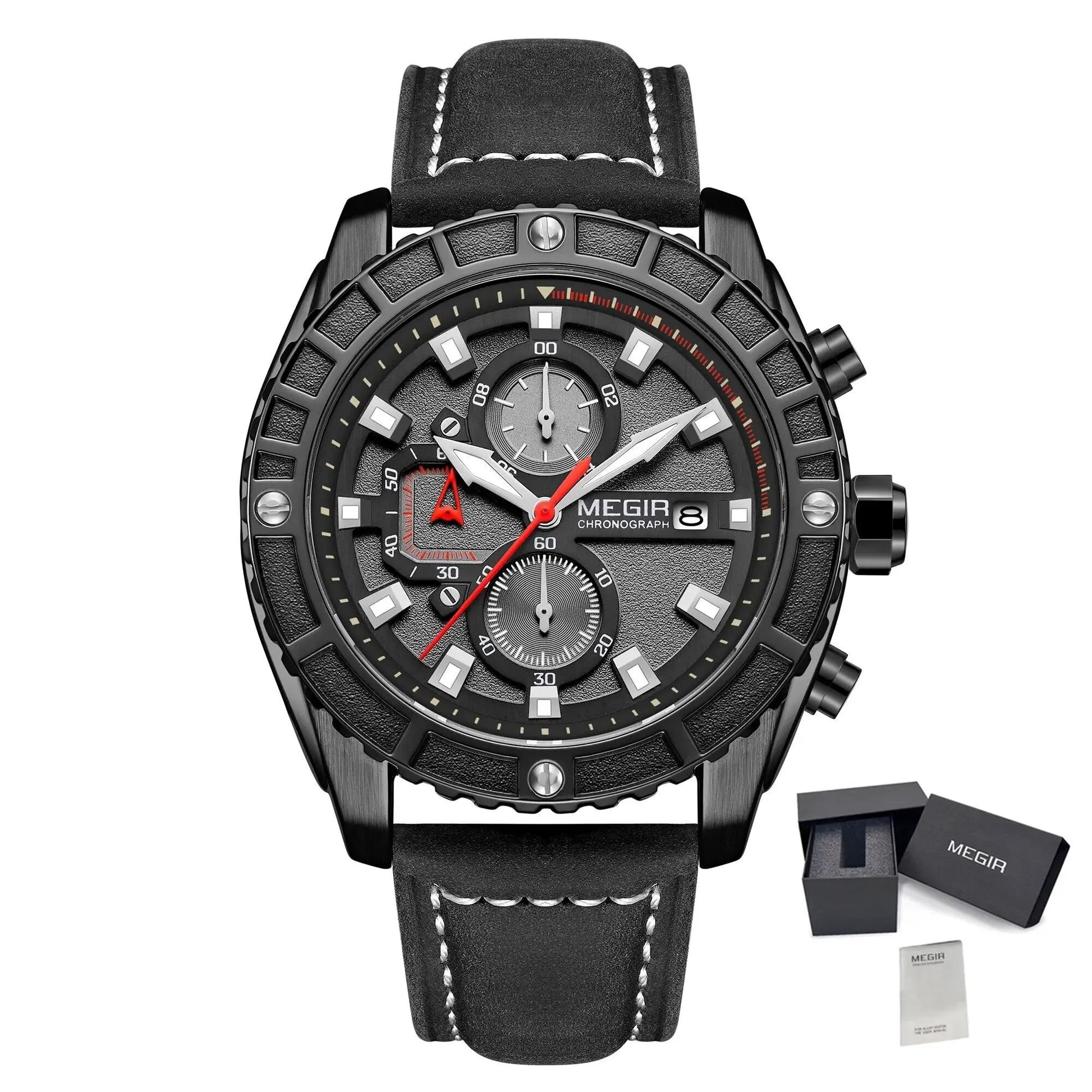 MEGIR Fashion Men's Sport Watches Waterproof Luminous Man Quartz Military Wristwatch Clock Gift for Men Relogio Masculino 2119 by MEGIR WATCH GROUP