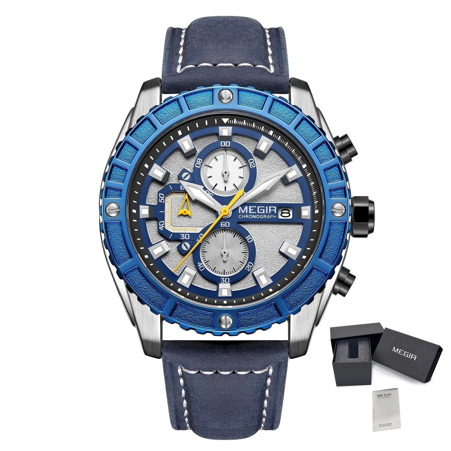 MEGIR Fashion Men's Sport Watches Waterproof Luminous Man Quartz Military Wristwatch Clock Gift for Men Relogio Masculino 2119 by MEGIR WATCH GROUP