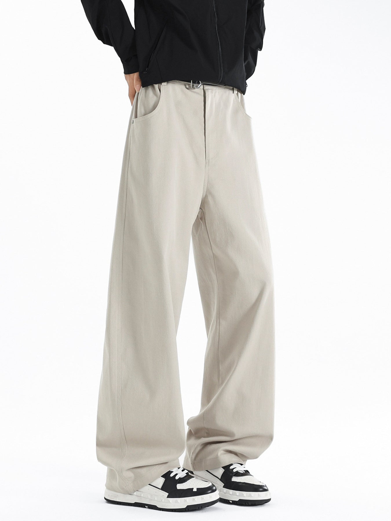 Men's Plus Size Wide Leg Casual Pants by Partner Label