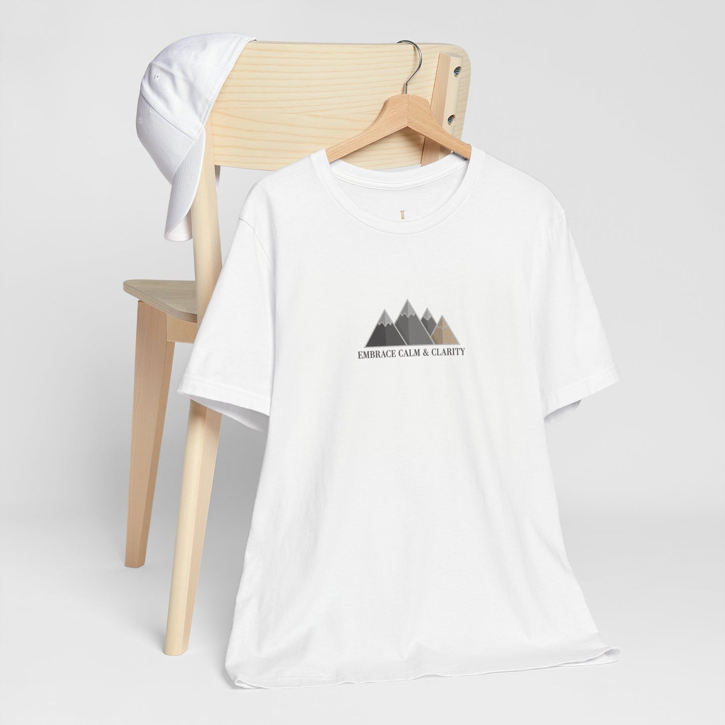 Embrace Calm & Clarity Tee | minimal philosophy, motivational tee