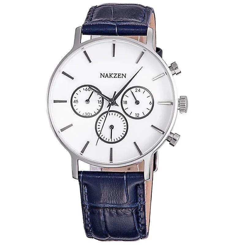 NAKZEN Men Fashion Sport Quartz Simple Clock Business Mens Watches Top Brand Luxury Waterproof Wrist Watch Relogio Masculino 5053 by MEGIR WATCH GROUP