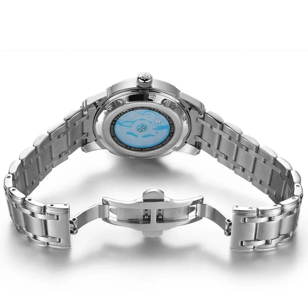 NAKZEN Men Mechanical Watch Men's Automatic Miyota 8215 Movement Diamond Watches Sapphire Wrist Watch Male Waterproof Clock 6020 by MEGIR WATCH GROUP