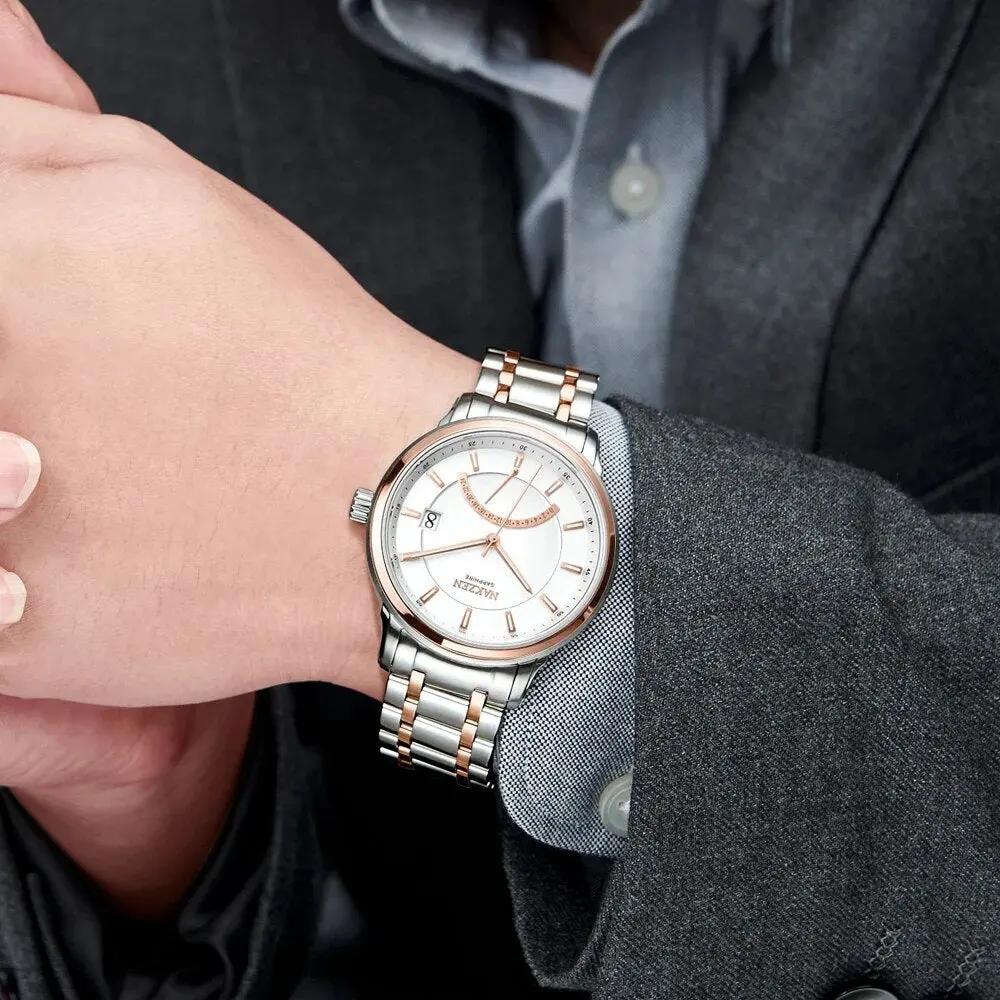 NAKZEN Luxury Brand Chronograph Men Sports Watches Man Quartz Wristwatch Male Calendar Waterproof Watch Clock Relogio Masculino 4021 by MEGIR WATCH GROUP