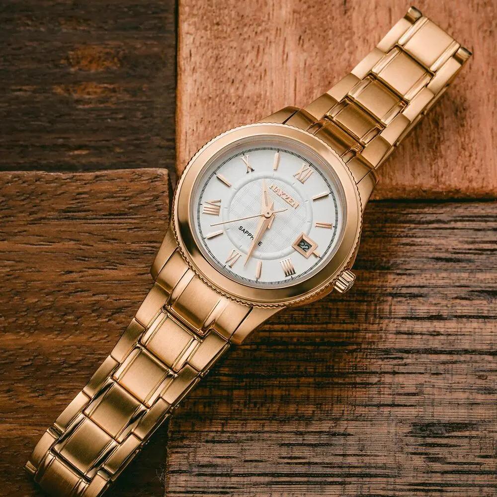 NAKZEN Brand Luxury Gold Bracelet Women Quartz Watch Ladies Fashion Dress Jewelry Gifts Wristwatch For Girls Female Clock 4037 by MEGIR WATCH GROUP