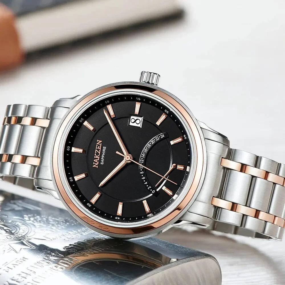 NAKZEN Luxury Brand Chronograph Men Sports Watches Man Quartz Wristwatch Male Calendar Waterproof Watch Clock Relogio Masculino 4021 by MEGIR WATCH GROUP