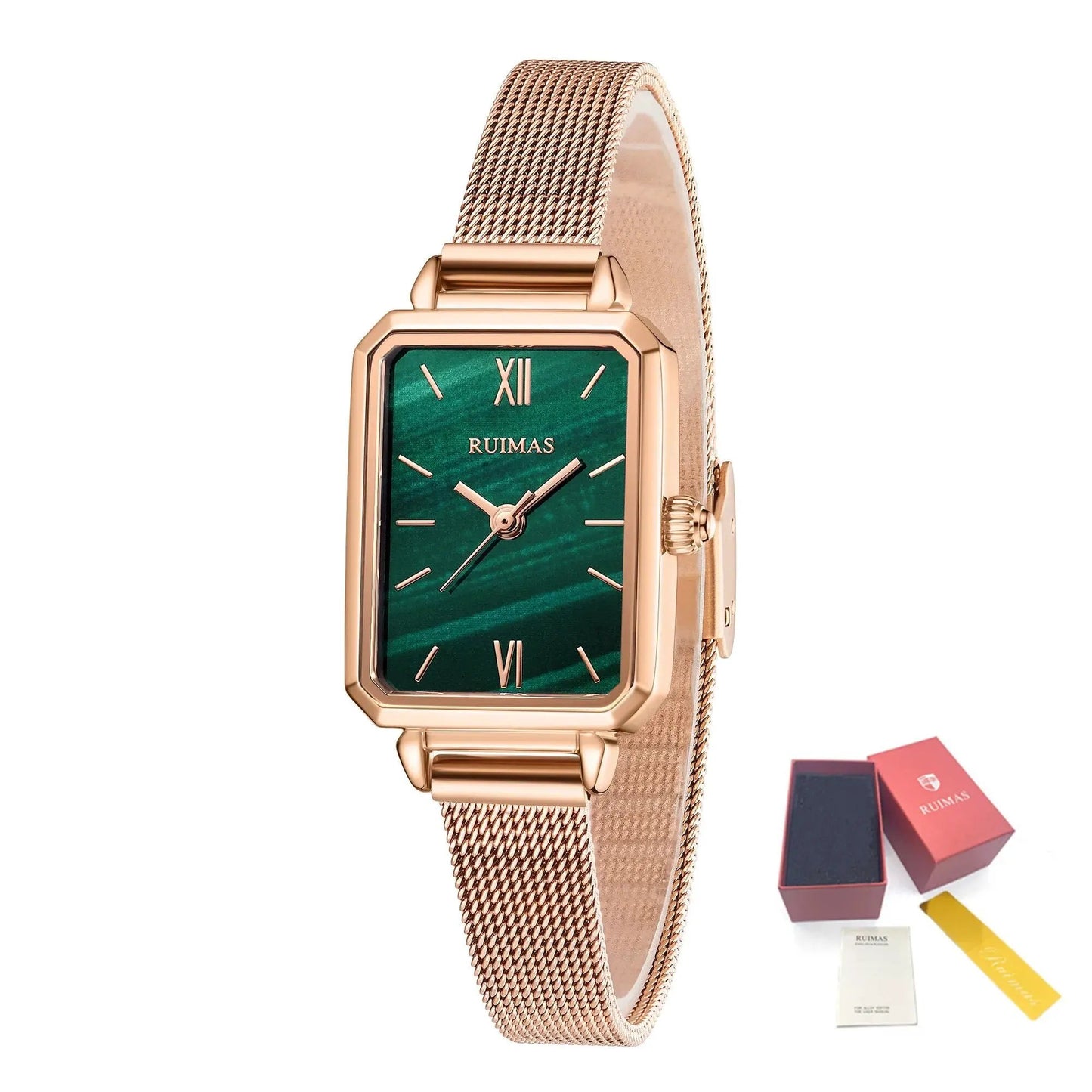 RUIMAS Luxury Ladies Watch Steel Strap Women Bracelet Clocks Leather Band Famale Wristwatch Dress Watches Reloj Mujer 329 by MEGIR WATCH GROUP
