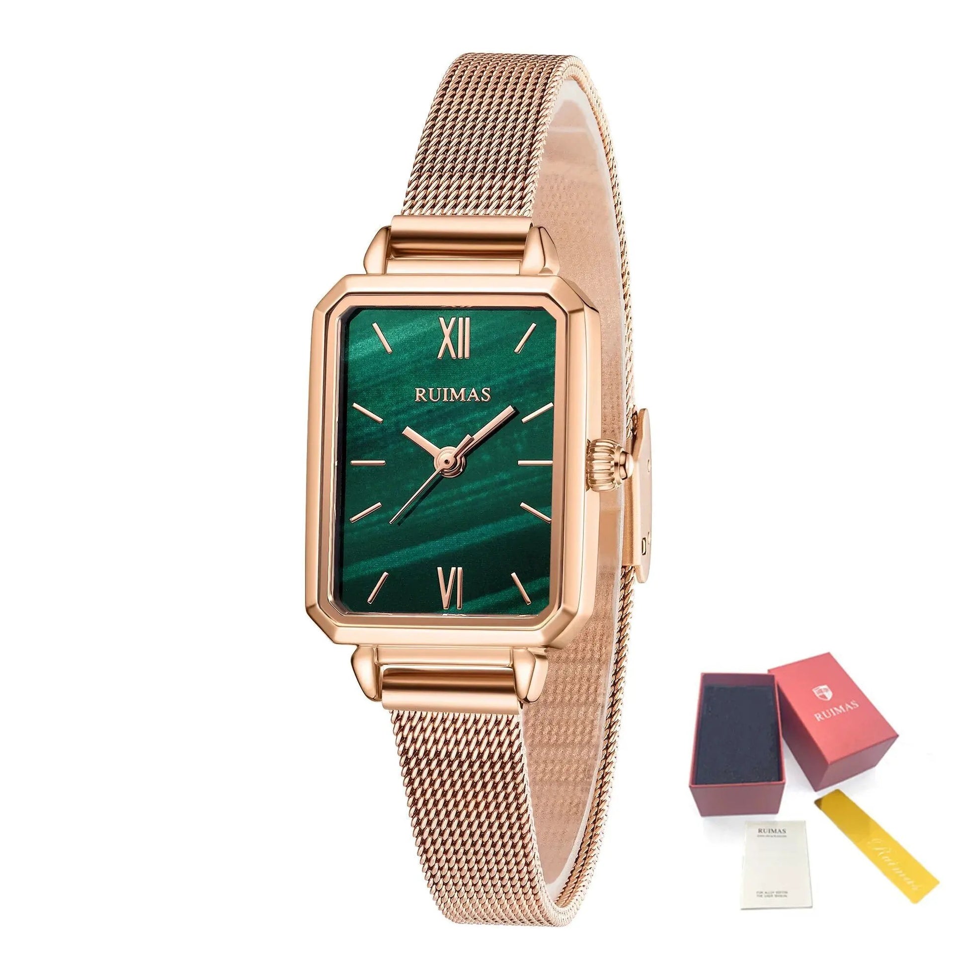 RUIMAS Luxury Ladies Watch Steel Strap Women Bracelet Clocks Leather Band Famale Wristwatch Dress Watches Reloj Mujer 329 by MEGIR WATCH GROUP