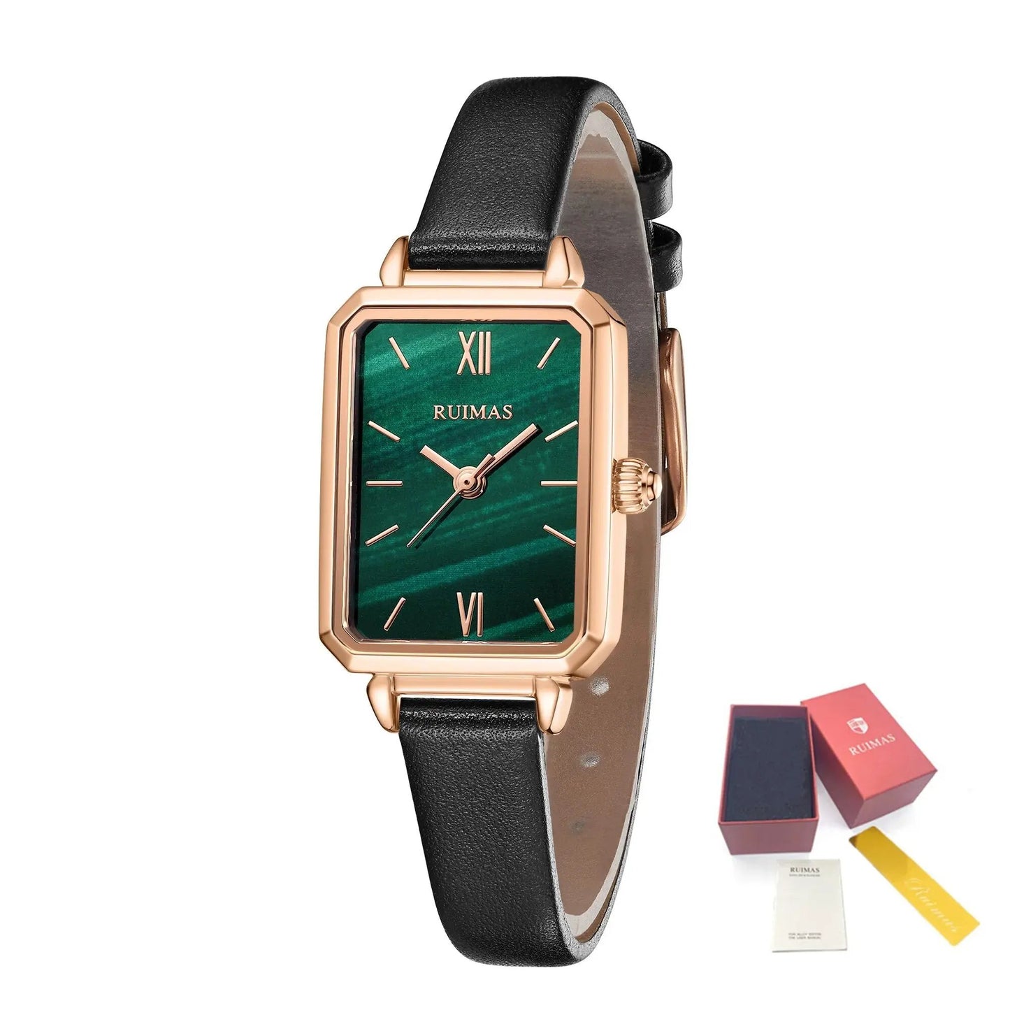 RUIMAS Luxury Ladies Watch Steel Strap Women Bracelet Clocks Leather Band Famale Wristwatch Dress Watches Reloj Mujer 329 by MEGIR WATCH GROUP