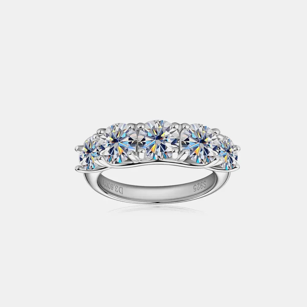 3.6 Carat Moissanite 925 Sterling Silver Ring by Partner Label