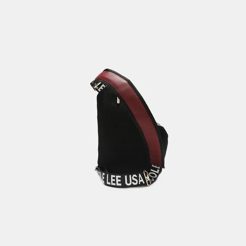 Nicole Lee USA Vegan Leather Leopard & Lip Pattern Crossbody Bag by Nicole Lee USA