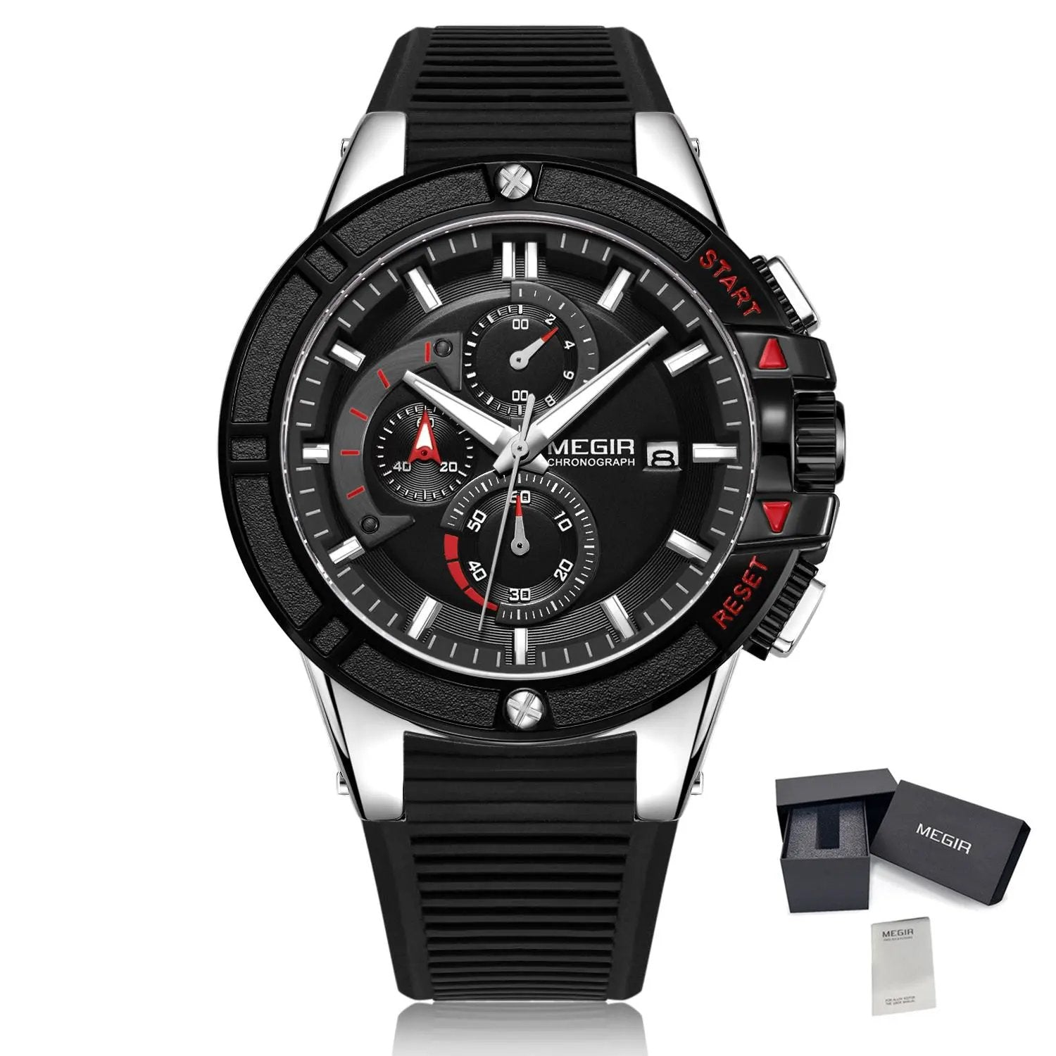 MEGIR Quartz Watches for Men Luxury Sport Military Wristwatches Waterproof Man Clock Date Chronograph Relogio Masculino 2095 by MEGIR WATCH GROUP