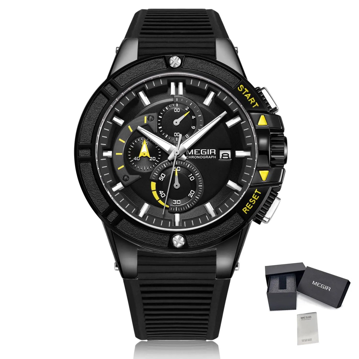 MEGIR Quartz Watches for Men Luxury Sport Military Wristwatches Waterproof Man Clock Date Chronograph Relogio Masculino 2095 by MEGIR WATCH GROUP