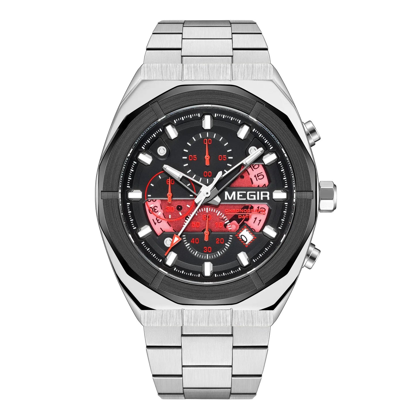 MEGIR New Watch for Men Top Brand Luxury Casual Quartz Wristwatch with Chronograph Waterproof Luminous Auto Date Reloj Hombre 2225 by MEGIR WATCH GROUP