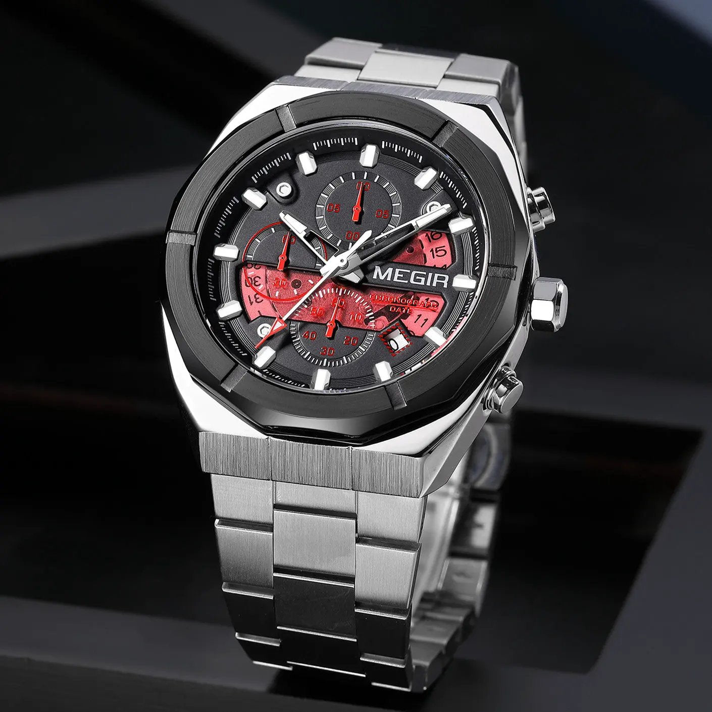 MEGIR New Watch for Men Top Brand Luxury Casual Quartz Wristwatch with Chronograph Waterproof Luminous Auto Date Reloj Hombre 2225 by MEGIR WATCH GROUP