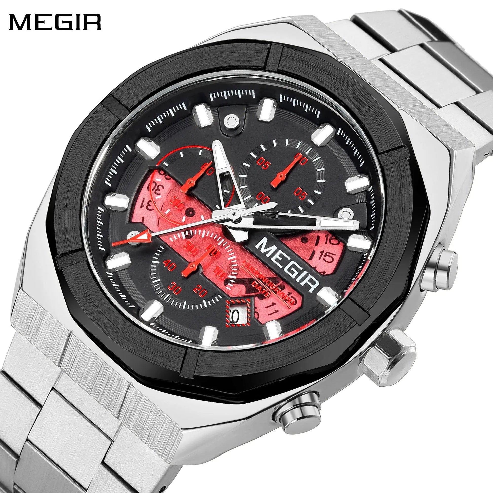 MEGIR New Watch for Men Top Brand Luxury Casual Quartz Wristwatch with Chronograph Waterproof Luminous Auto Date Reloj Hombre 2225 by MEGIR WATCH GROUP