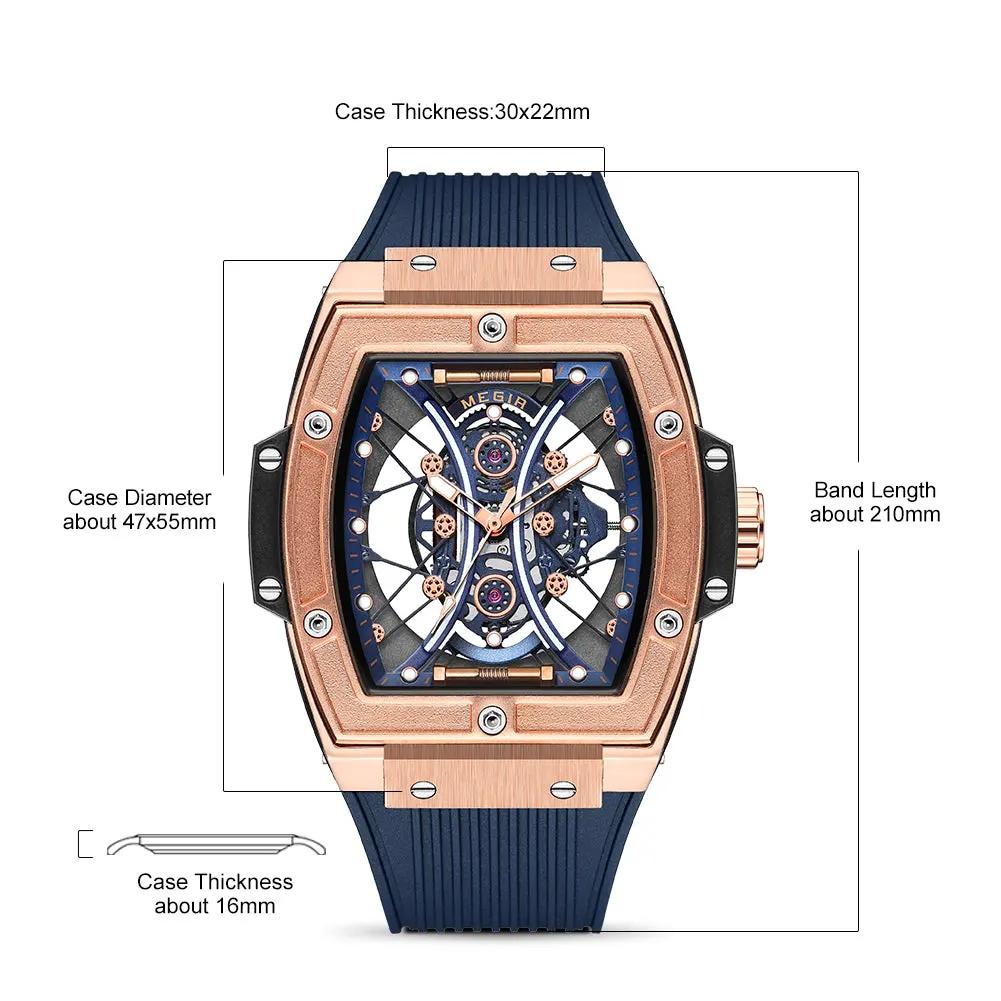 MEGIR Brand Luxury Quartz Watch for Men Fashion Military Sports Watches Waterproof Luminous Clock Wristwatch Reloj Hombre 8109 by MEGIR WATCH GROUP