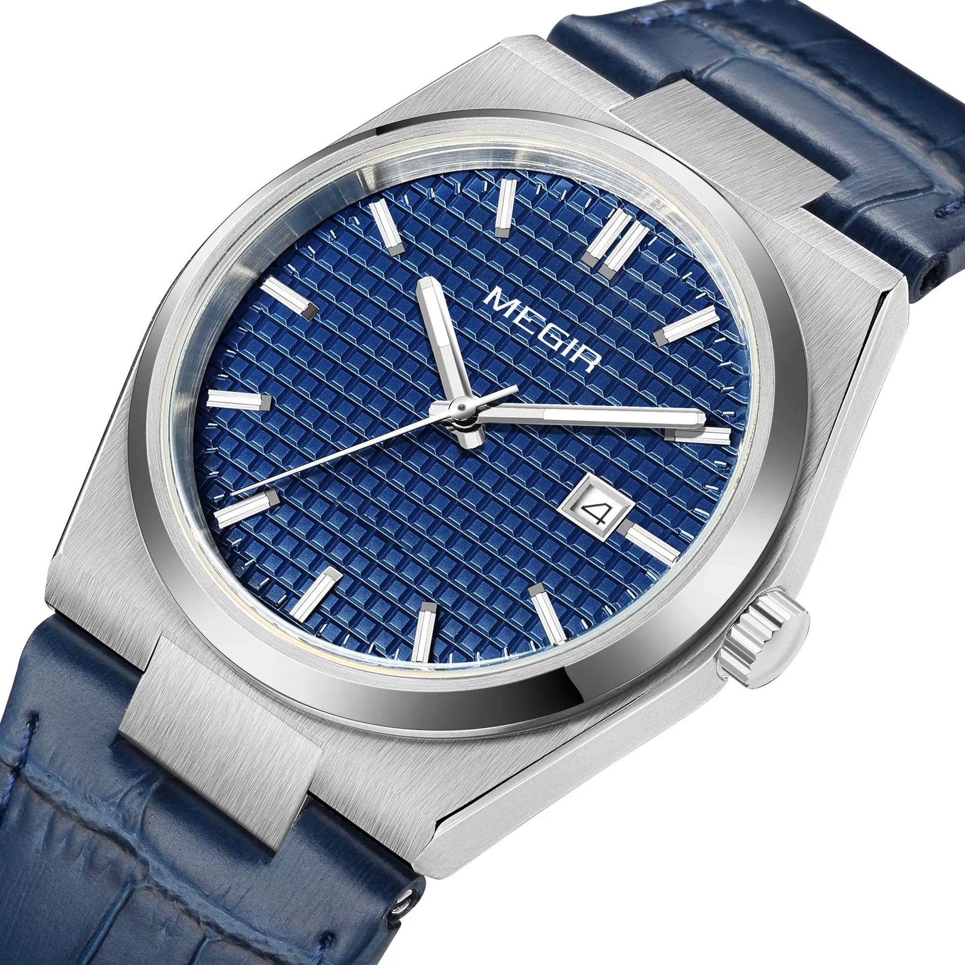 MEGIR Watches for Men Fashion Business Men's Wrist Watch Waterproof Leather Quartz Sport Wristwatch Date Clock Reloj Hombre 8406 by MEGIR WATCH GROUP