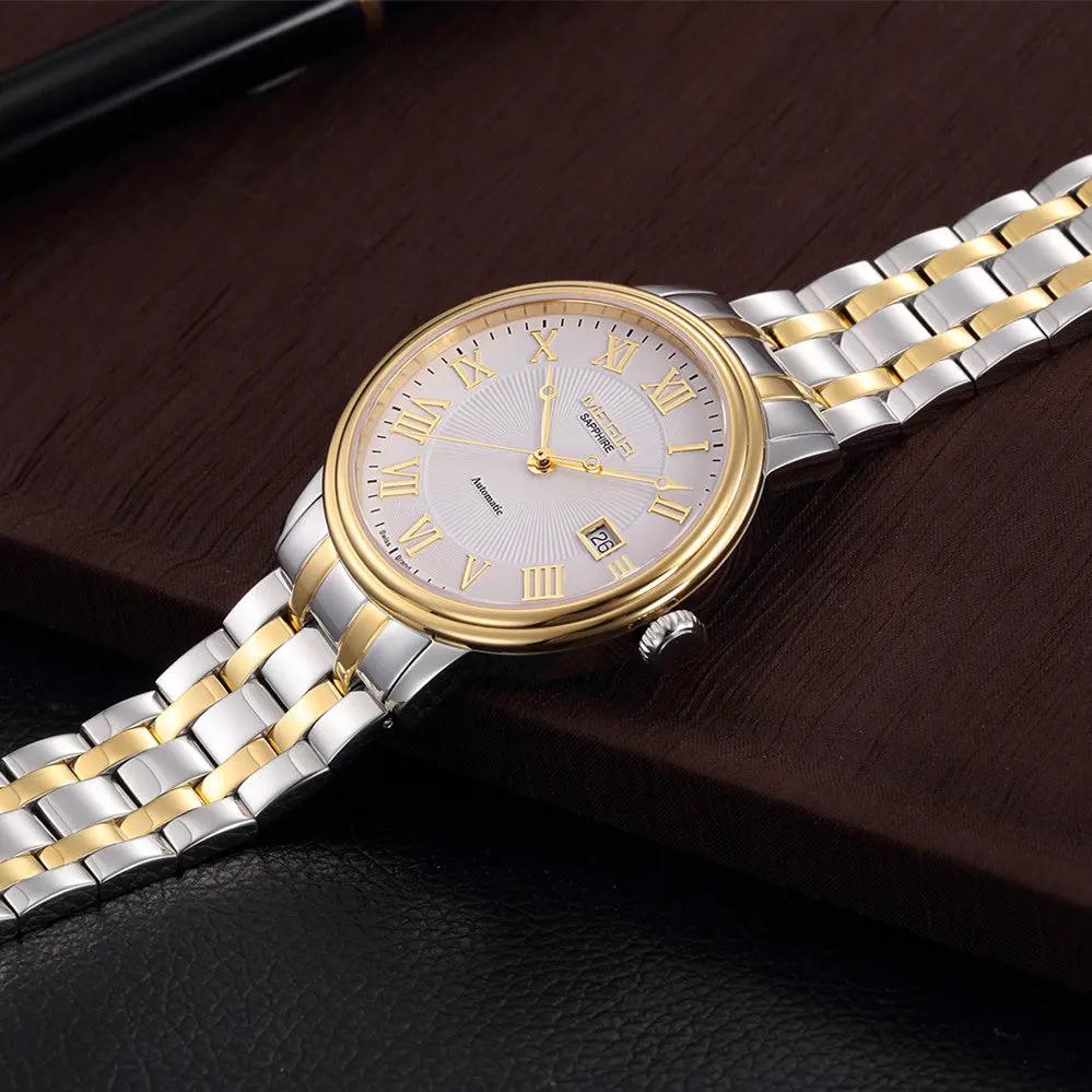 MEGIR Automatic Mechanical Watch Men Stainless Steel Watches Top Brand Luxury Business Wristwatch Male Clock Relogio Masculino 96001 by MEGIR WATCH GROUP