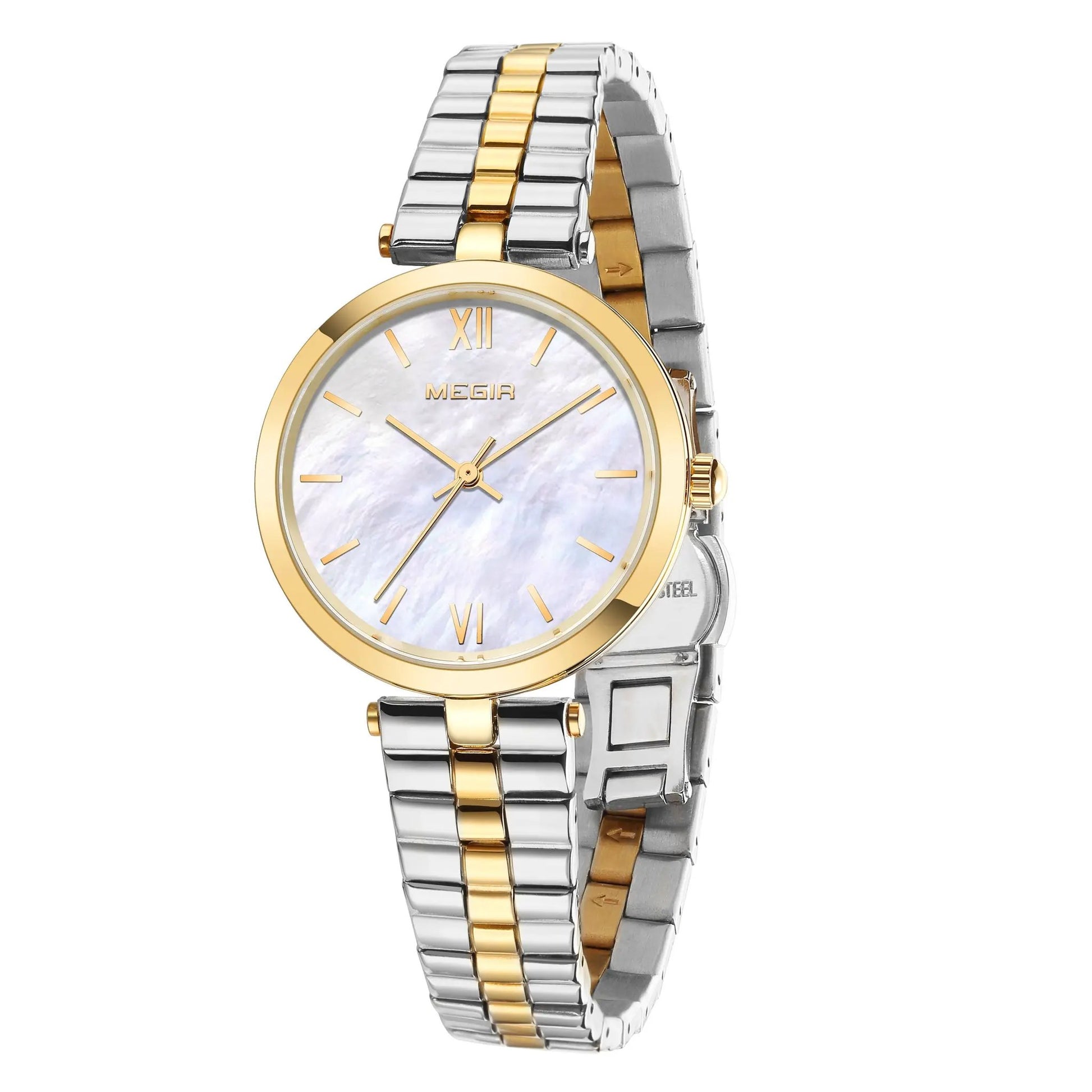 MEGIR Ladies Bracelet Watches Fashion Luxury Women's Casual Wrist Watch Steel Quartz Watch Dress Female Clock Reloj Mujer 85112 by MEGIR WATCH GROUP